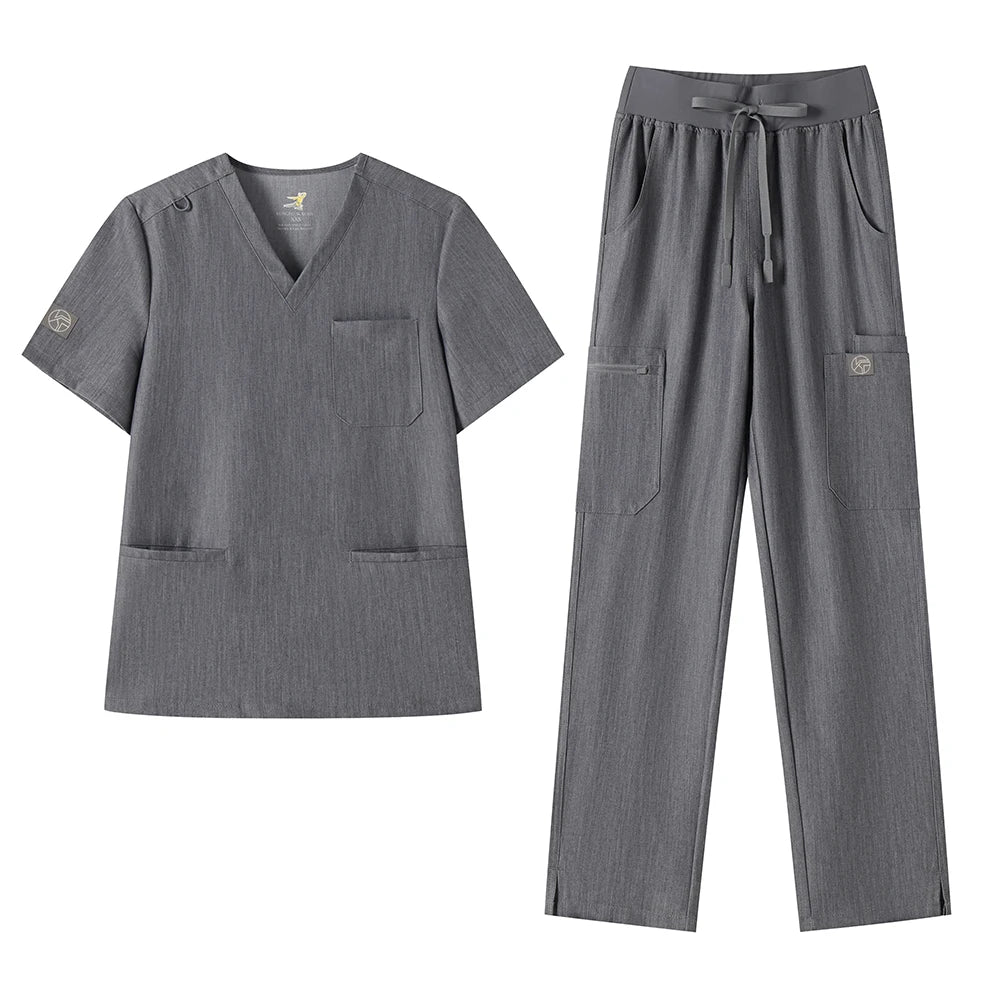 KUNGFU SCRUBS Ensemble médical femme col en V ajusté