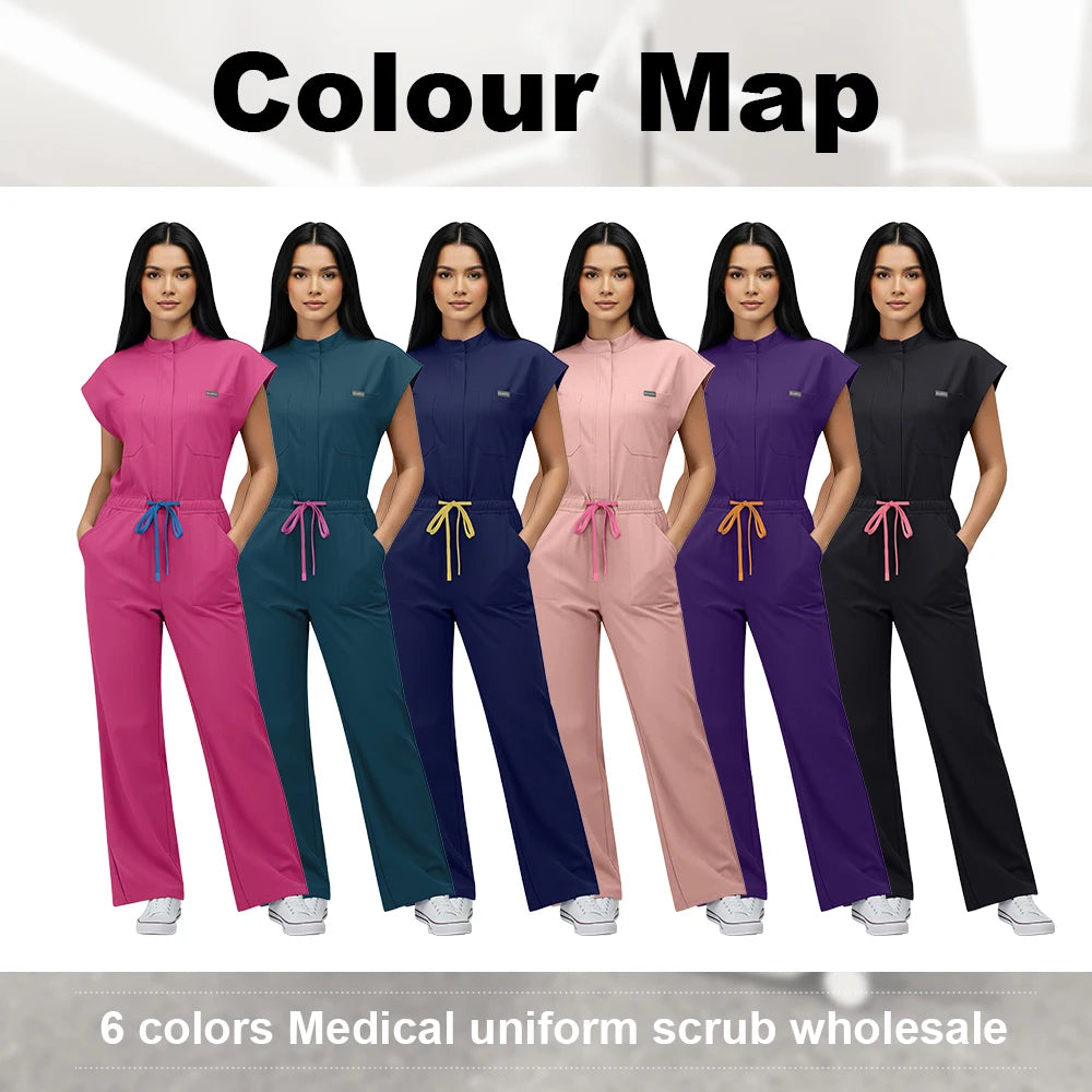 Combinaison Médicale Femme (6 Couleurs)
