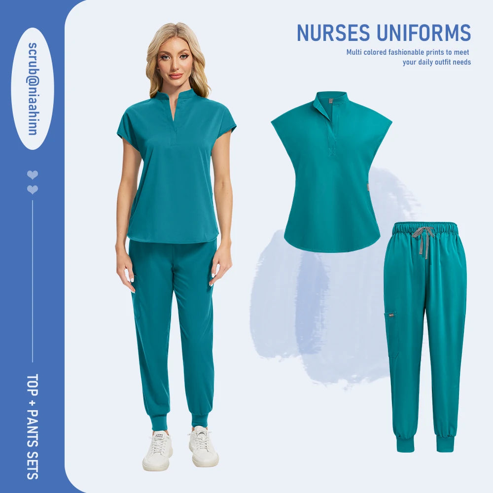 Ensemble Médical Femme - Haut et Pantalon (16 Couleurs)