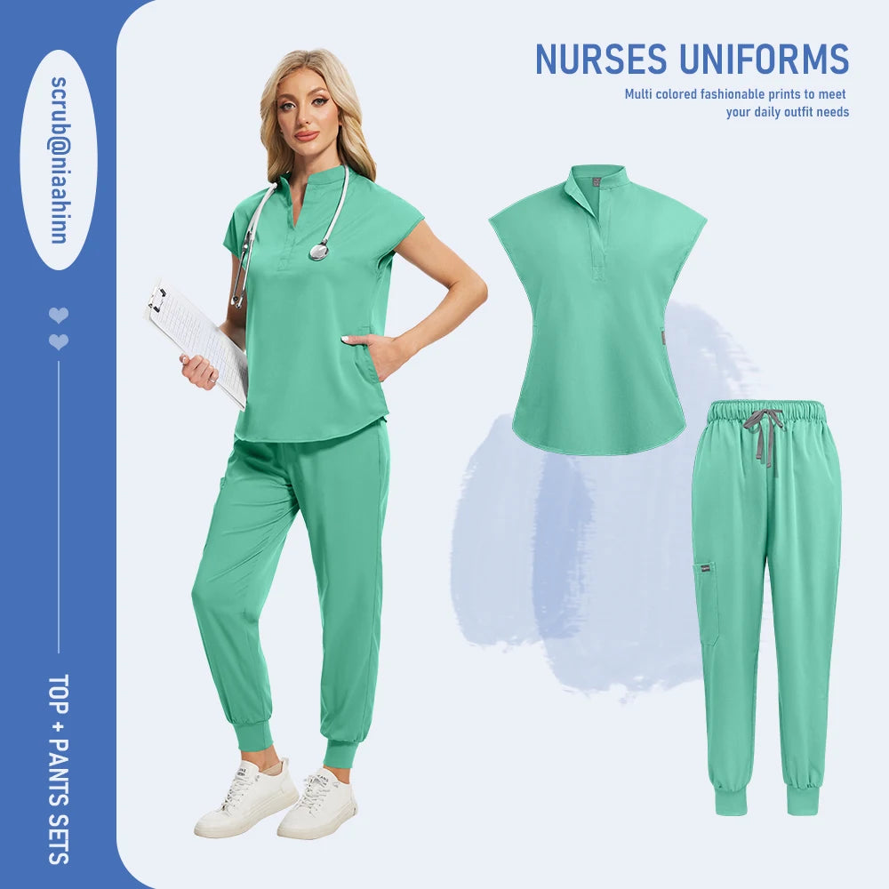 Ensemble Médical Femme - Haut et Pantalon (16 Couleurs)