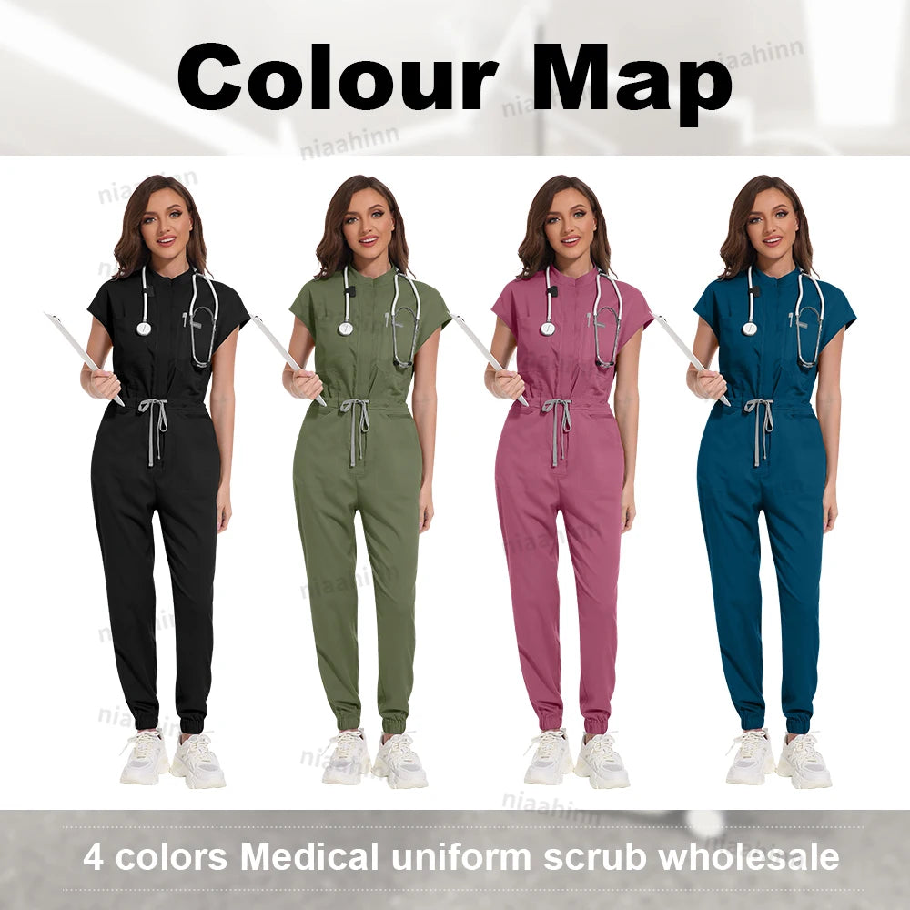 Combinaison Médicale Femme (4 Couleurs)