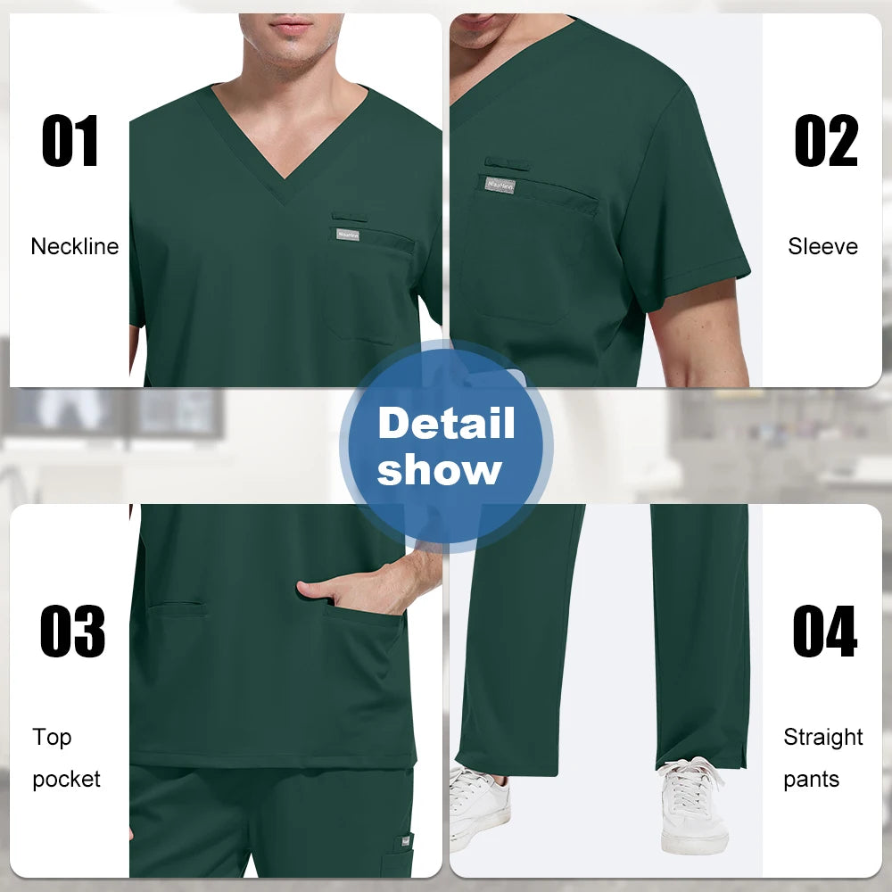Ensemble Médical Homme-Femme - Haut et Pantalon (8 Couleurs)