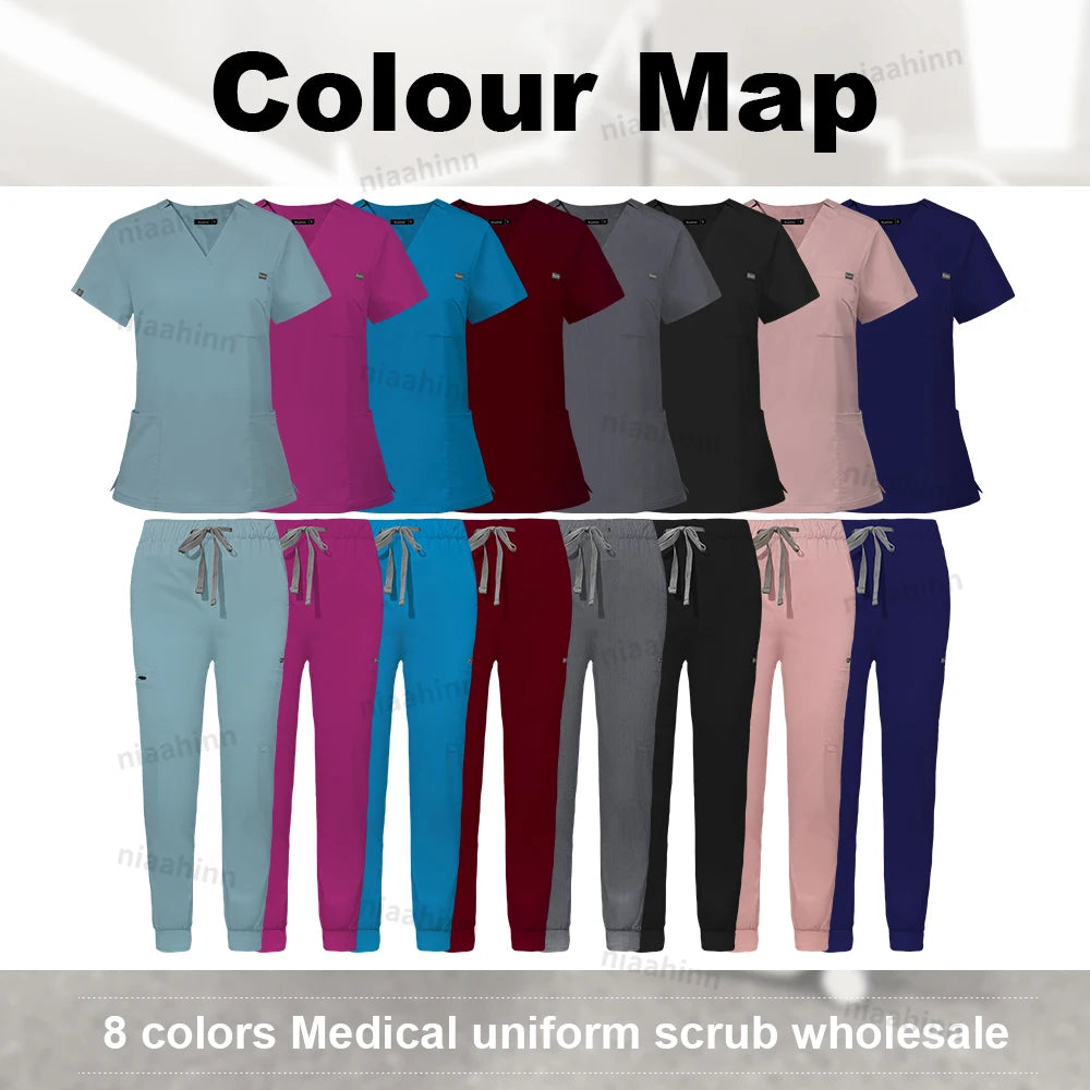 Ensemble Médical Femme - Haut et Pantalon (11 Couleurs)