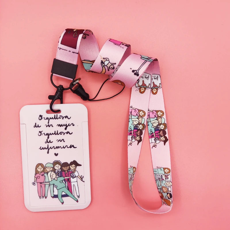 Porte-badge avec cordon pour infirmières et médecins