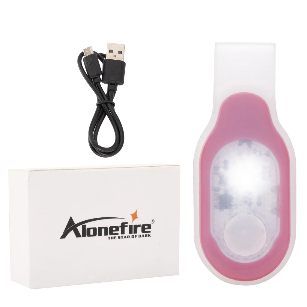 Lampe de Sécurité LED Rechargeable USB avec Clip
