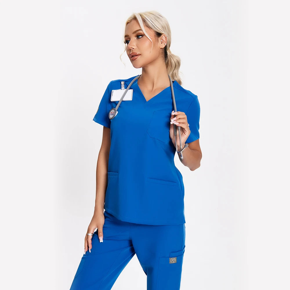 KUNGFU SCRUBS Ensemble médical femme anti-froissement doux antibactérien