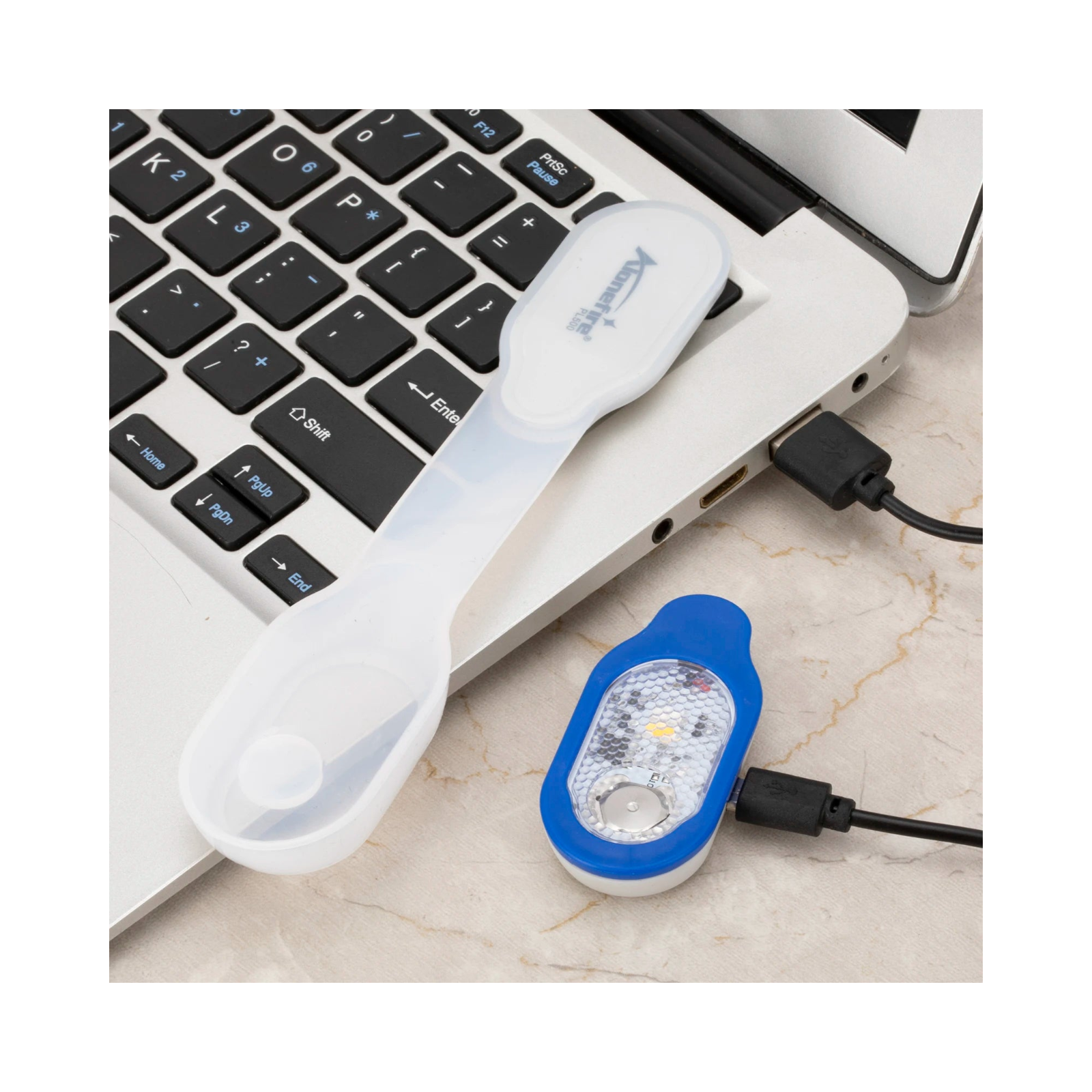 Lampe de Sécurité LED Rechargeable USB avec Clip
