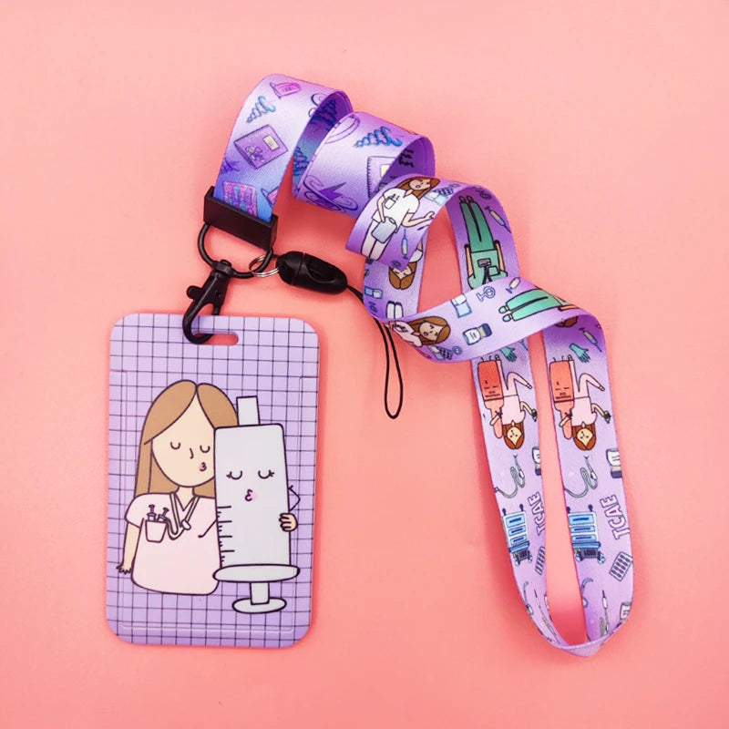 Porte-badge avec cordon pour infirmières et médecins