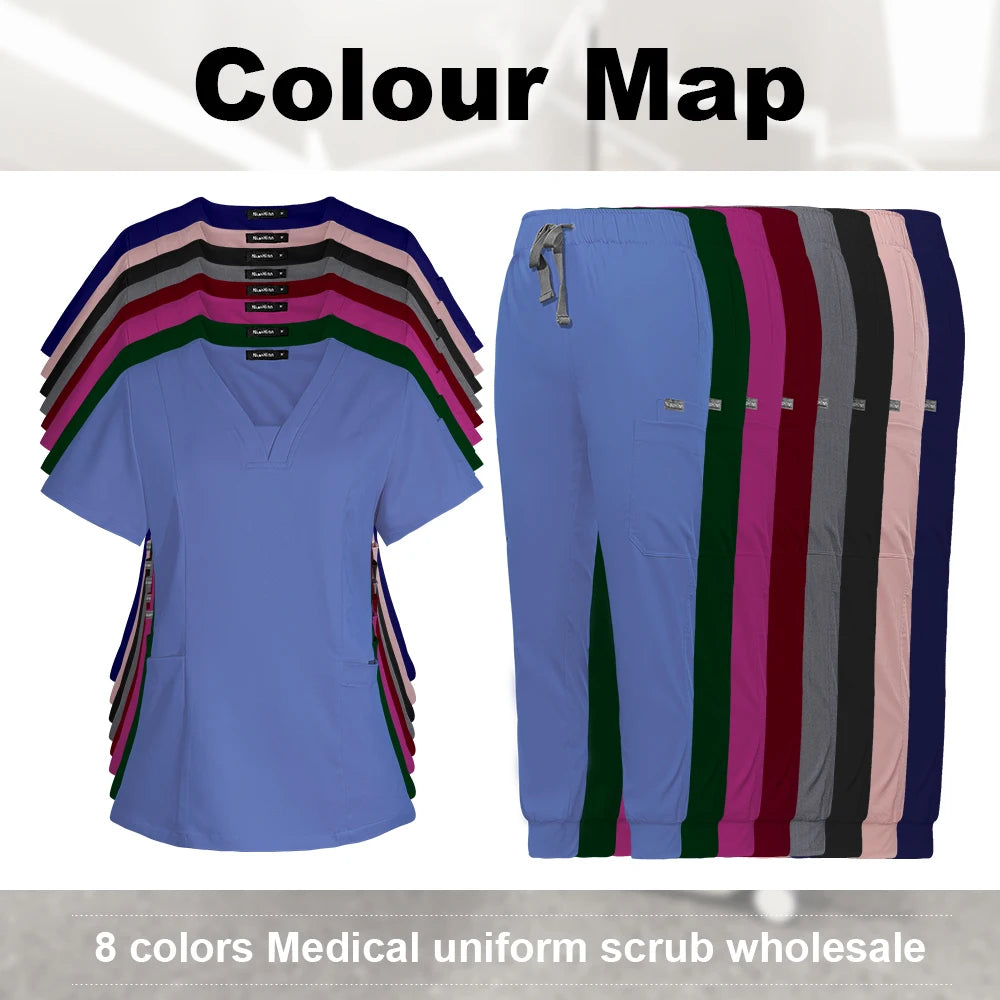 Ensemble Médical Femme - Haut et Pantalon (8 Couleurs)