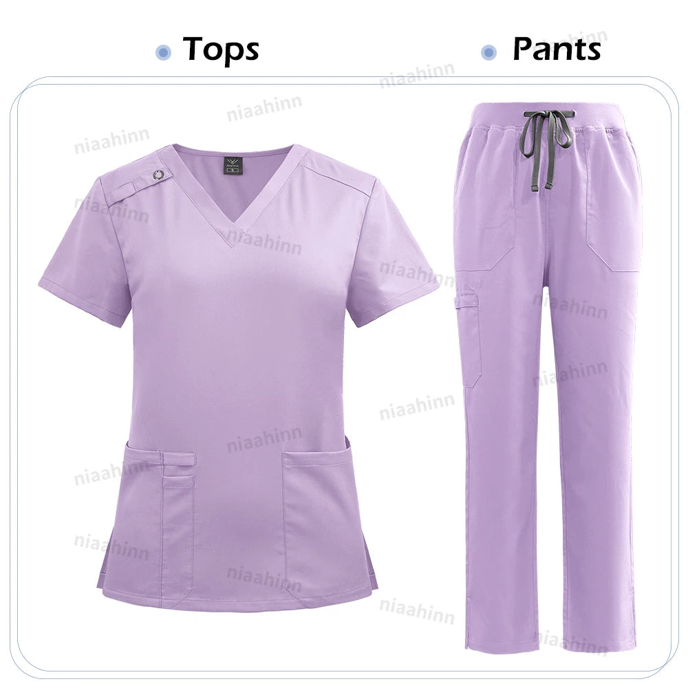 Ensemble Médical Femme - Haut et Pantalon (9 Couleurs)