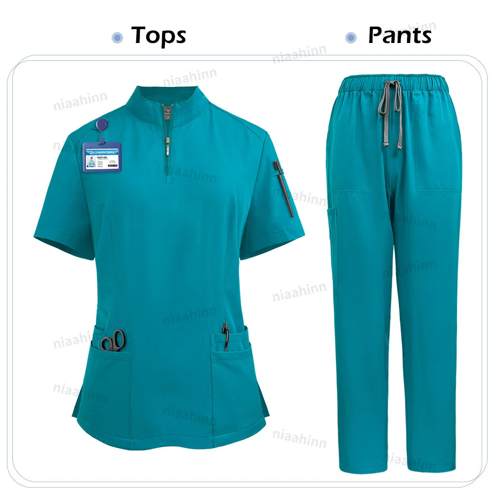 Ensemble Médical Femme - Haut et Pantalon (9 Couleurs)