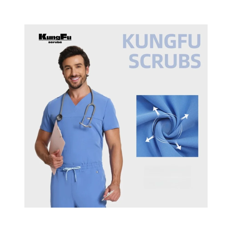 KUNGFU SCRUBS Ensemble médical homme antibactérien