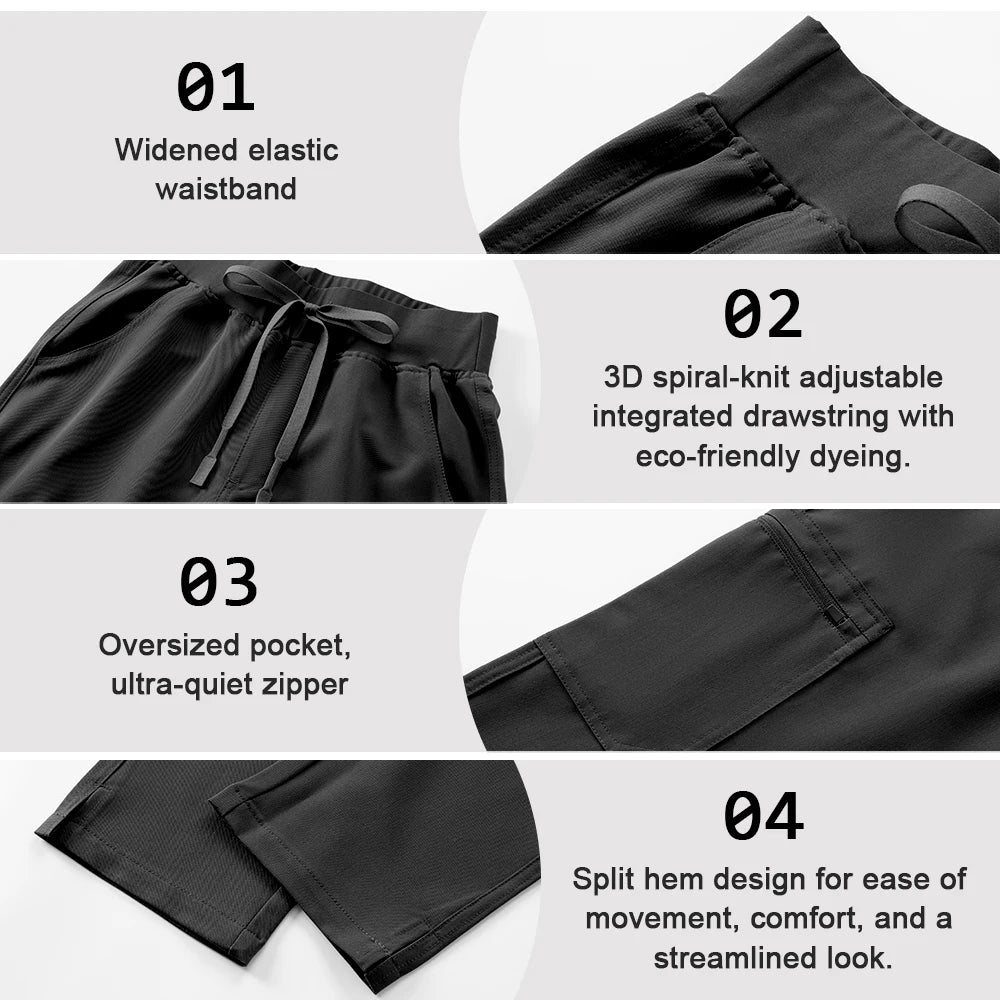 KUNGFU SCRUBS Ensemble médical femme antibactérien noir