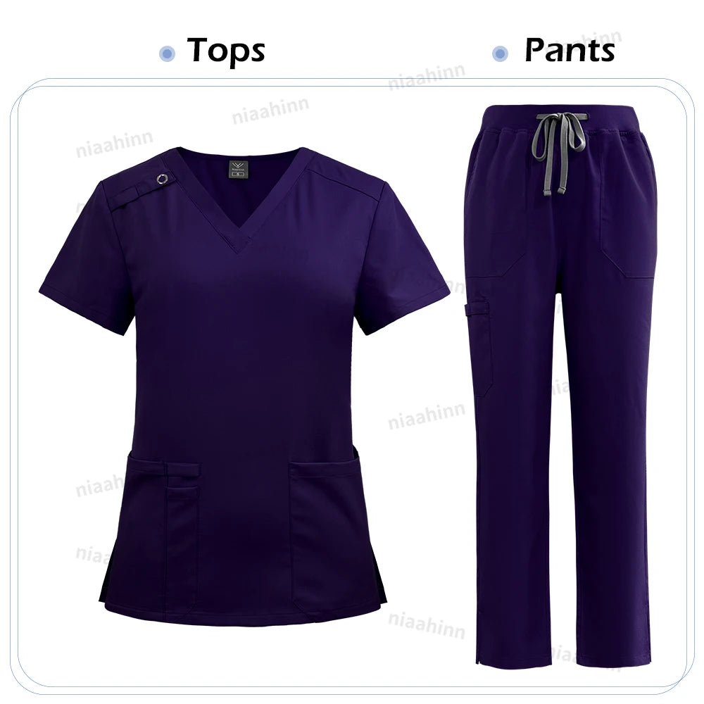 Ensemble Médical Femme - Haut et Pantalon (9 Couleurs)