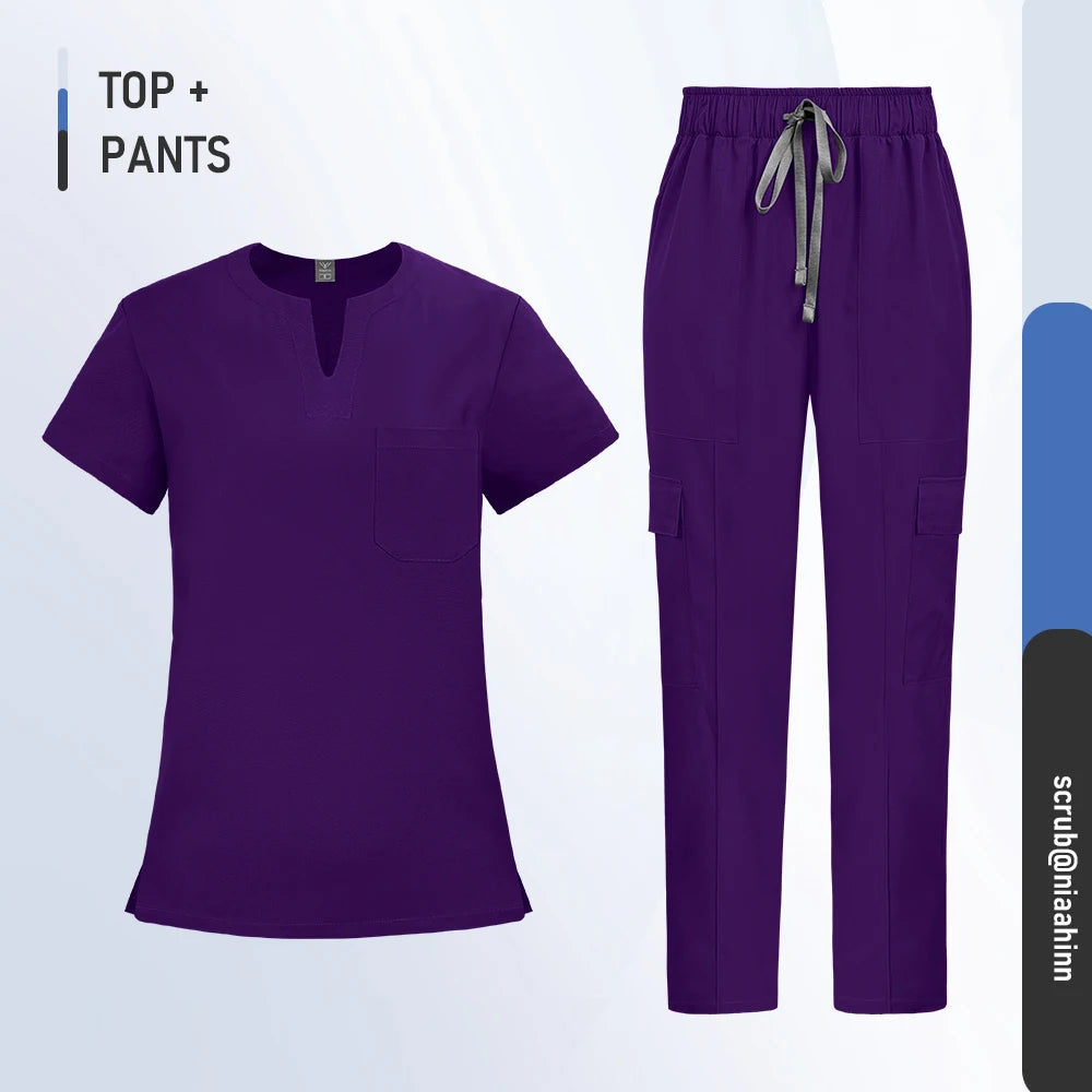 Ensemble Médical Femme - Haut et Pantalon (10 Couleurs)
