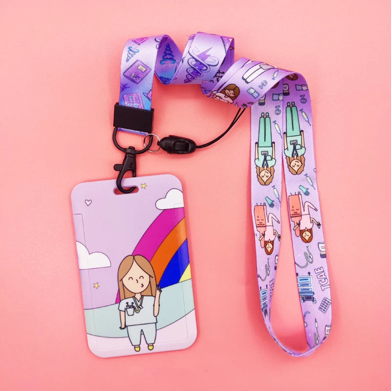 Porte-badge avec cordon pour infirmières et médecins