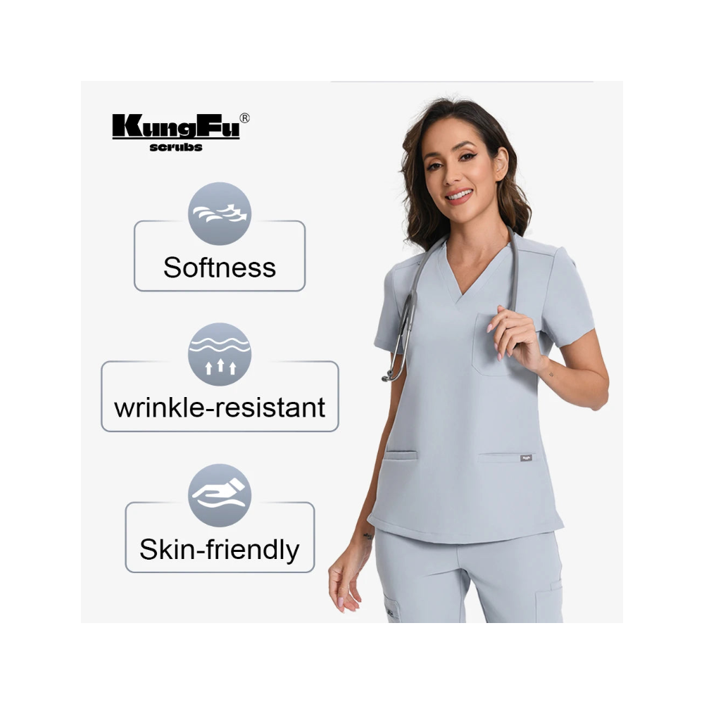 KUNGFU SCRUBS Ensemble médical femme anti-froissement