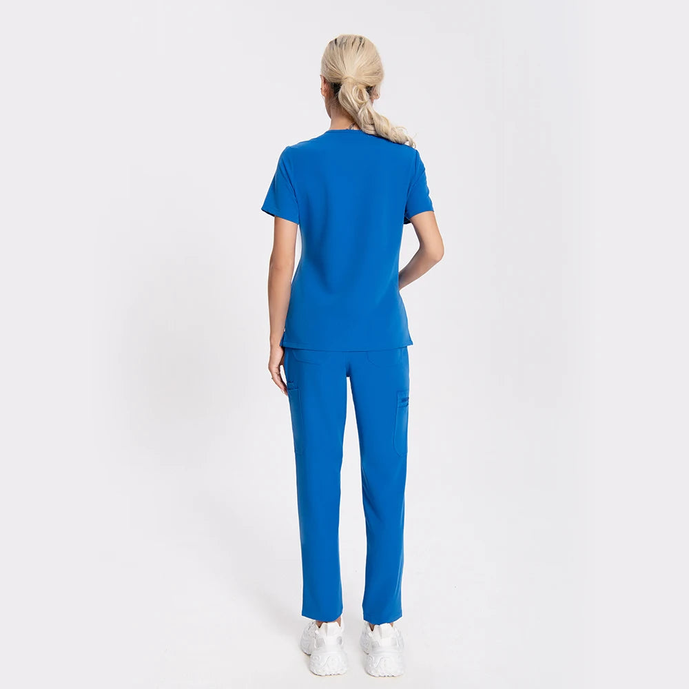 KUNGFU SCRUBS Ensemble médical femme anti-froissement doux antibactérien