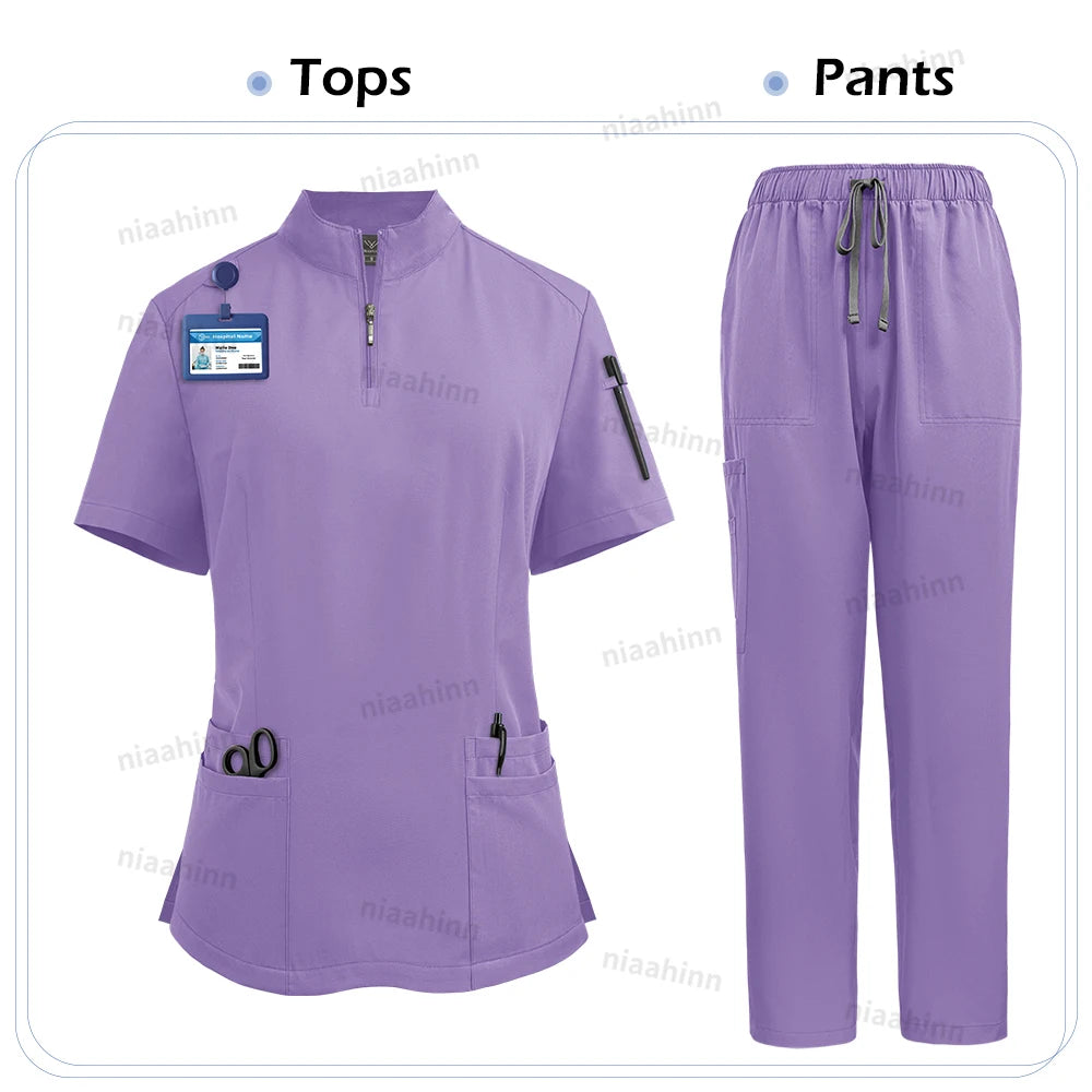 Ensemble Médical Femme - Haut et Pantalon (9 Couleurs)