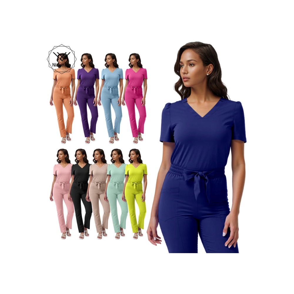 Ensemble Médical Femme - Haut et Pantalon (10 Couleurs)