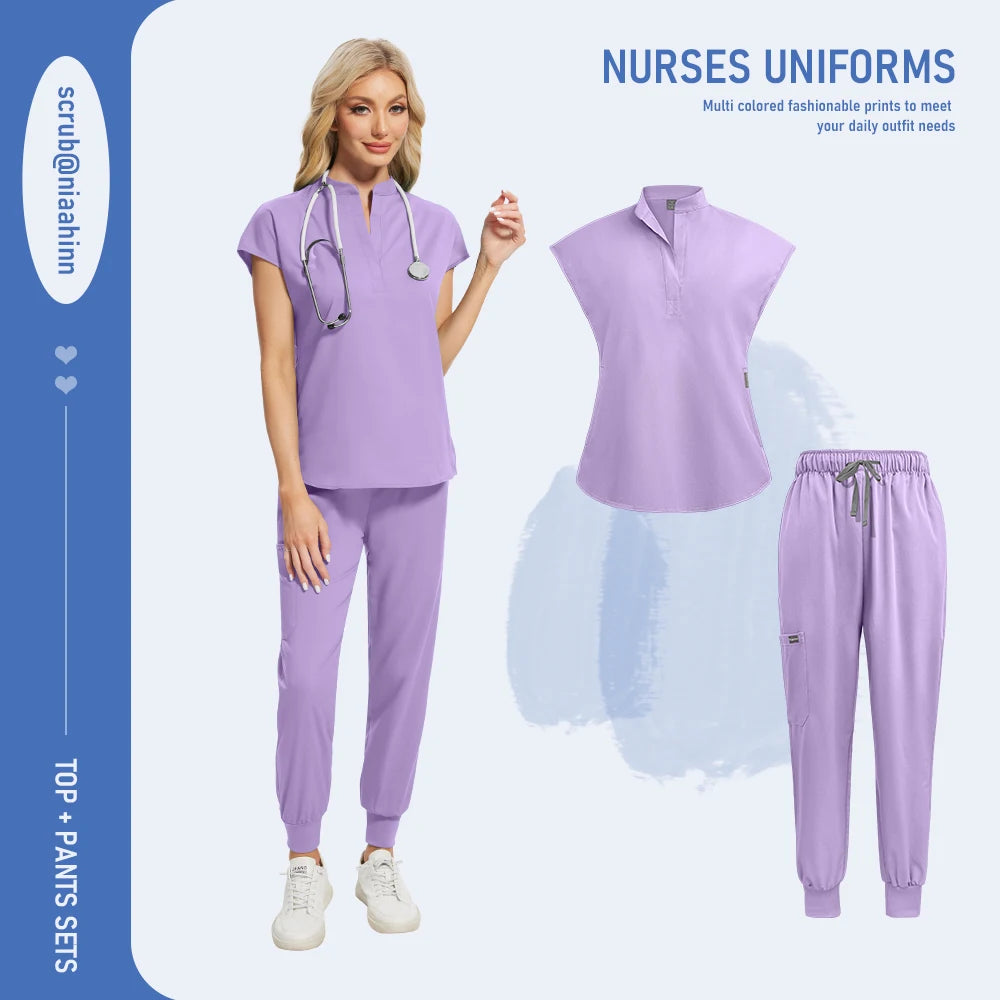 Ensemble Médical Femme - Haut et Pantalon (16 Couleurs)
