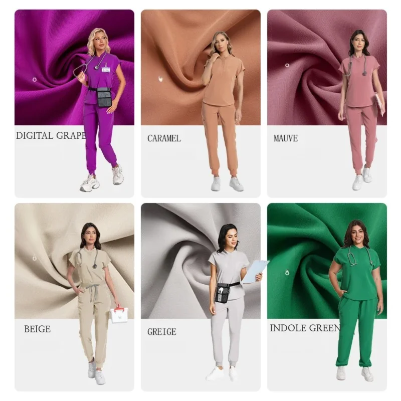 KUNGFU SCRUBS Ensemble médical femme couleurs modernes antibactérien