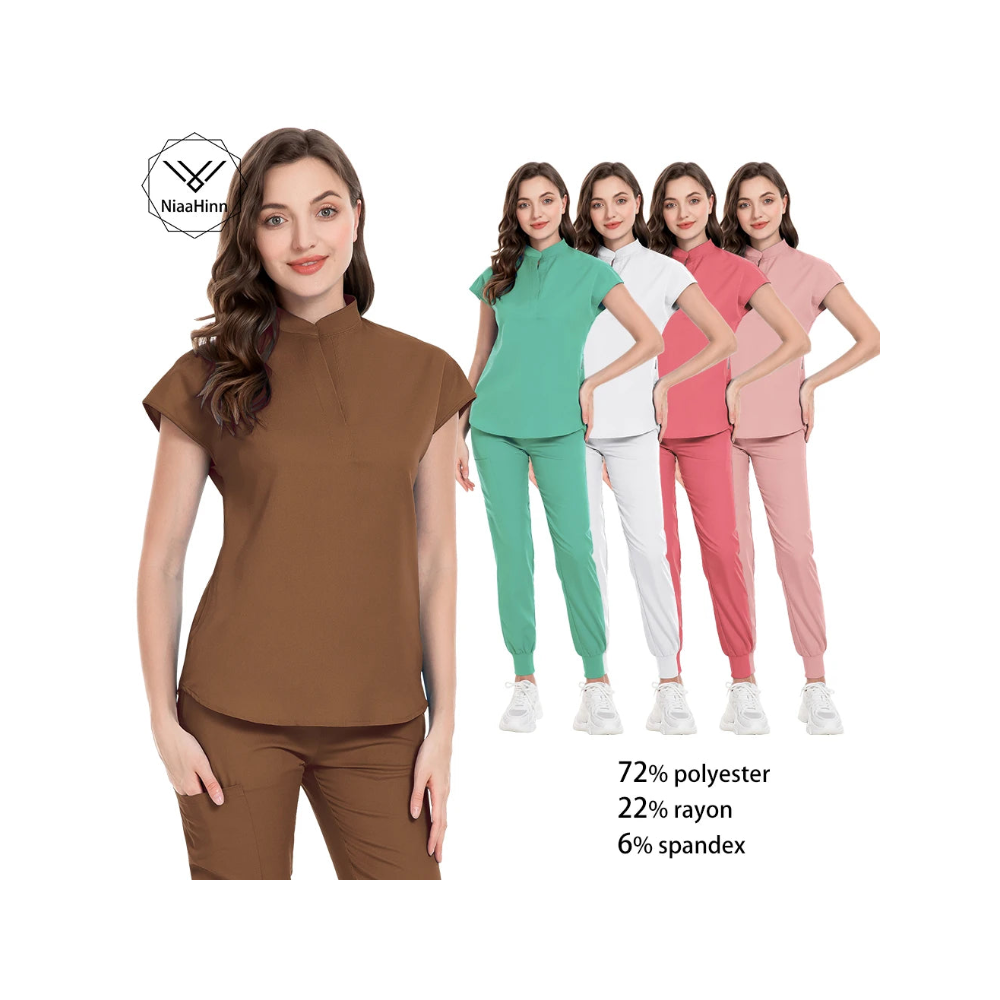 Ensemble Médical Femme - Haut et Pantalon Jogger (16 Couleurs)