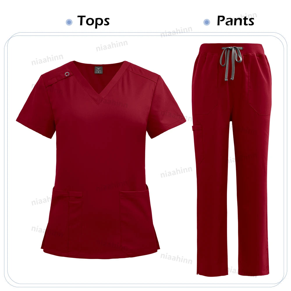 Ensemble Médical Femme - Haut et Pantalon (9 Couleurs)