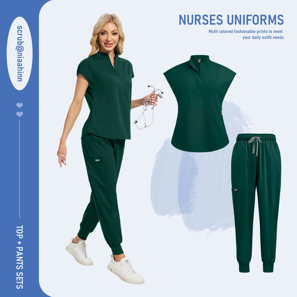 Ensemble Médical Femme - Haut et Pantalon (16 Couleurs)