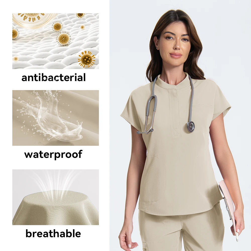 KUNGFU SCRUBS Ensemble médical femme couleurs modernes antibactérien