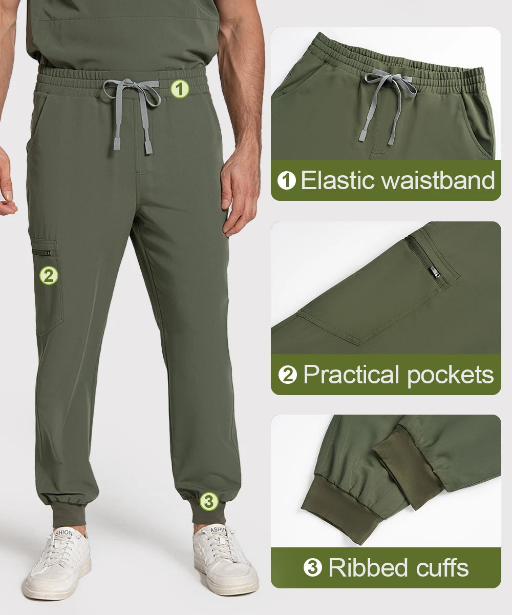 KUNGFU SCRUBS Ensemble médical homme antibactérien