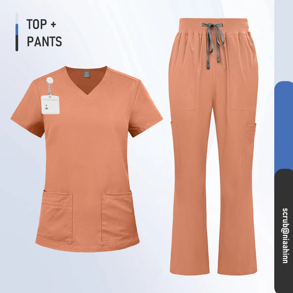 Ensemble Médical Col en V (10 Couleurs)