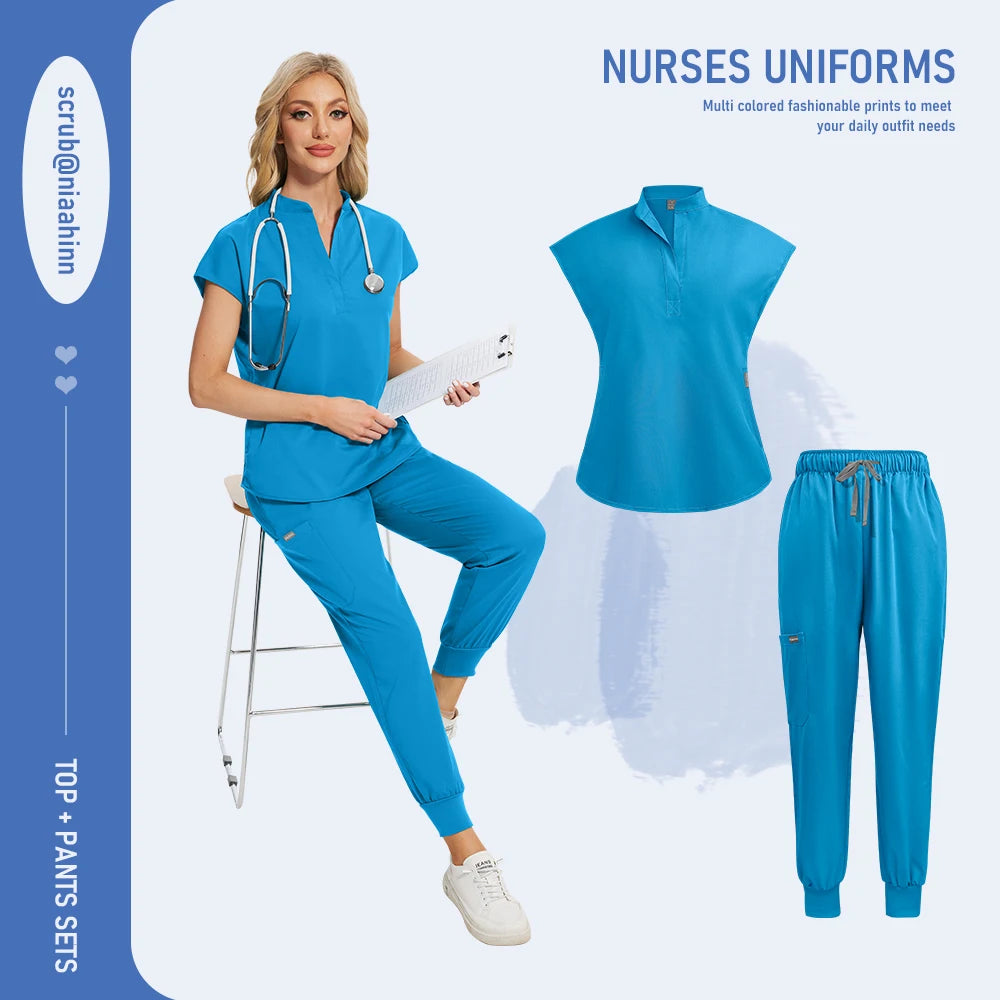 Ensemble Médical Femme - Haut et Pantalon (16 Couleurs)