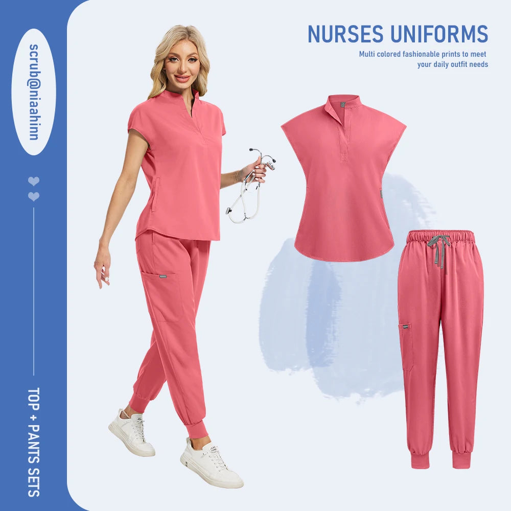 Ensemble Médical Femme - Haut et Pantalon (16 Couleurs)