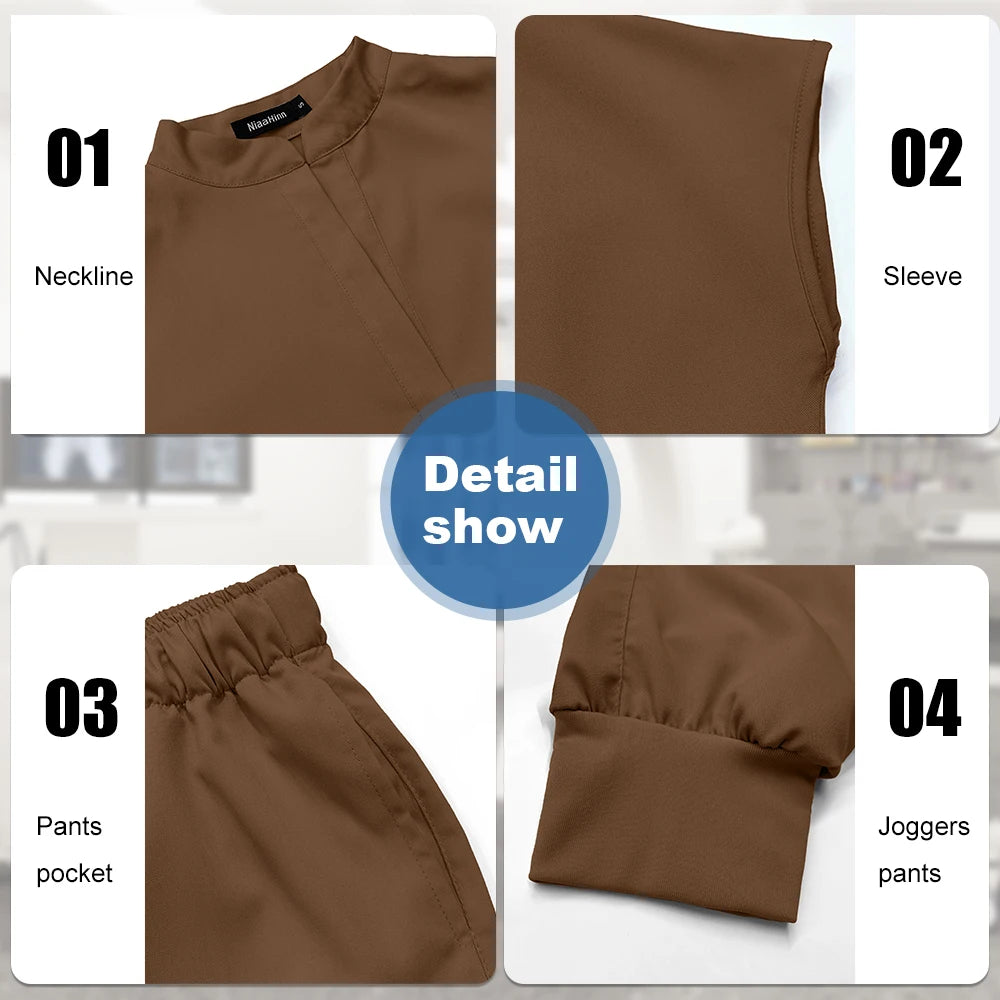 Ensemble Médical Femme - Haut et Pantalon Jogger (16 Couleurs)