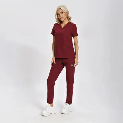 KUNGFU SCRUBS Ensemble médical femme anti-froissement doux antibactérien