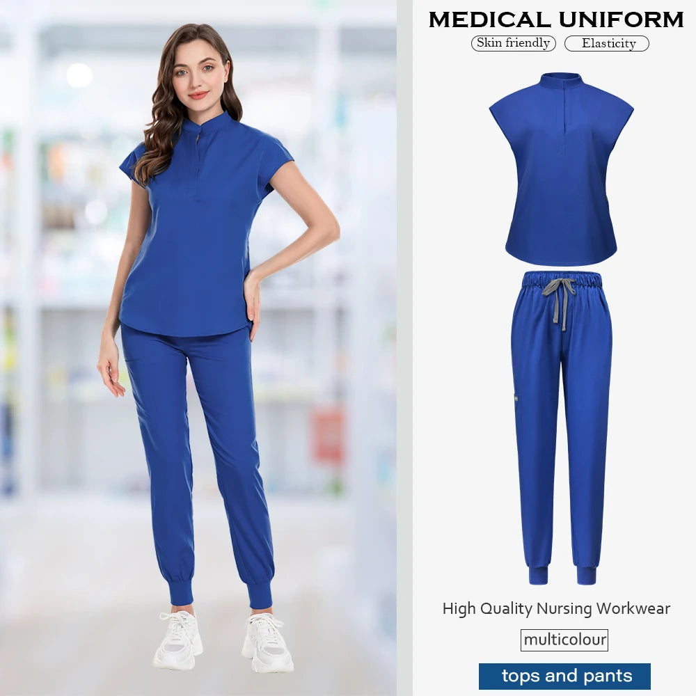 Ensemble Médical Femme - Haut et Pantalon Jogger (16 Couleurs)