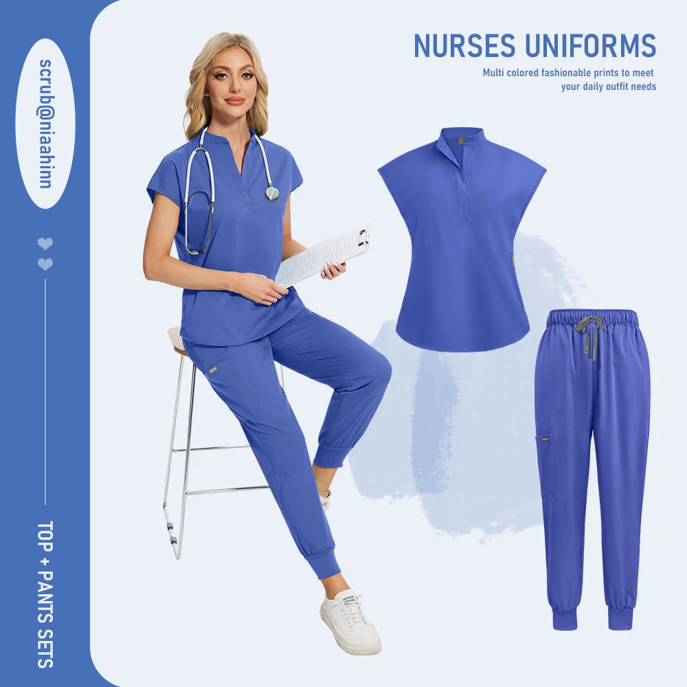 Ensemble Médical Femme - Haut et Pantalon (16 Couleurs)