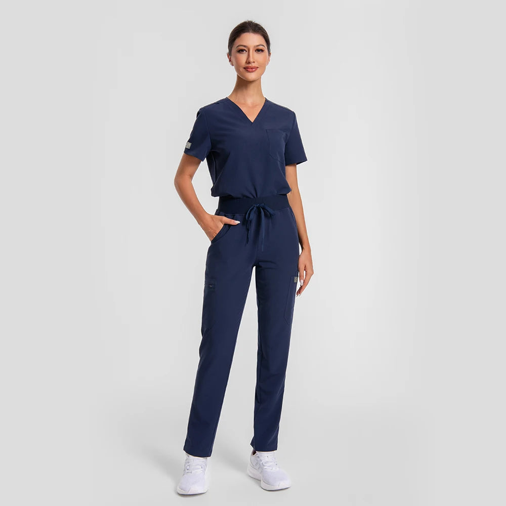 KUNGFU SCRUBS Ensemble médical femme anti-froissement doux antibactérien