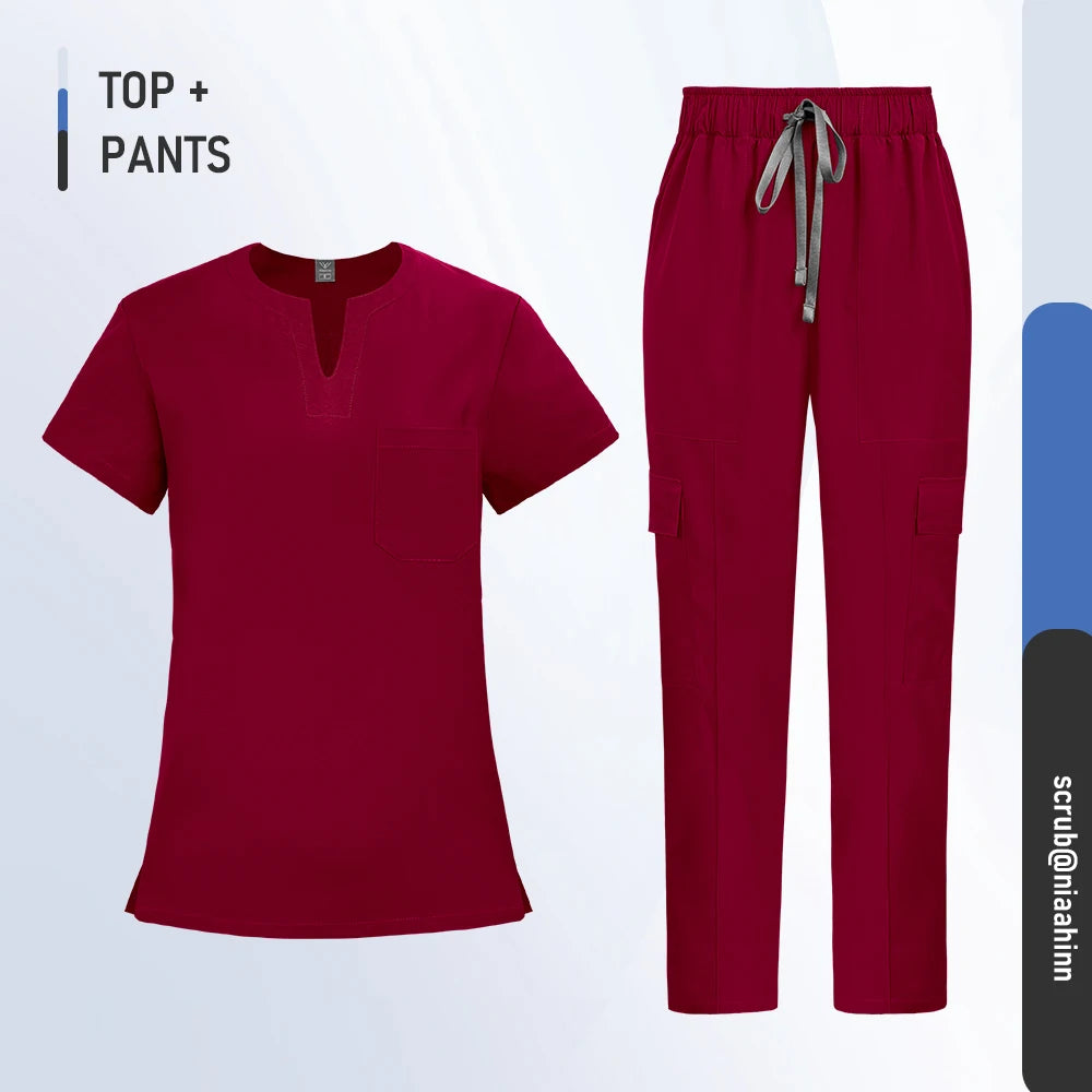 Ensemble Médical Femme - Haut et Pantalon (10 Couleurs)