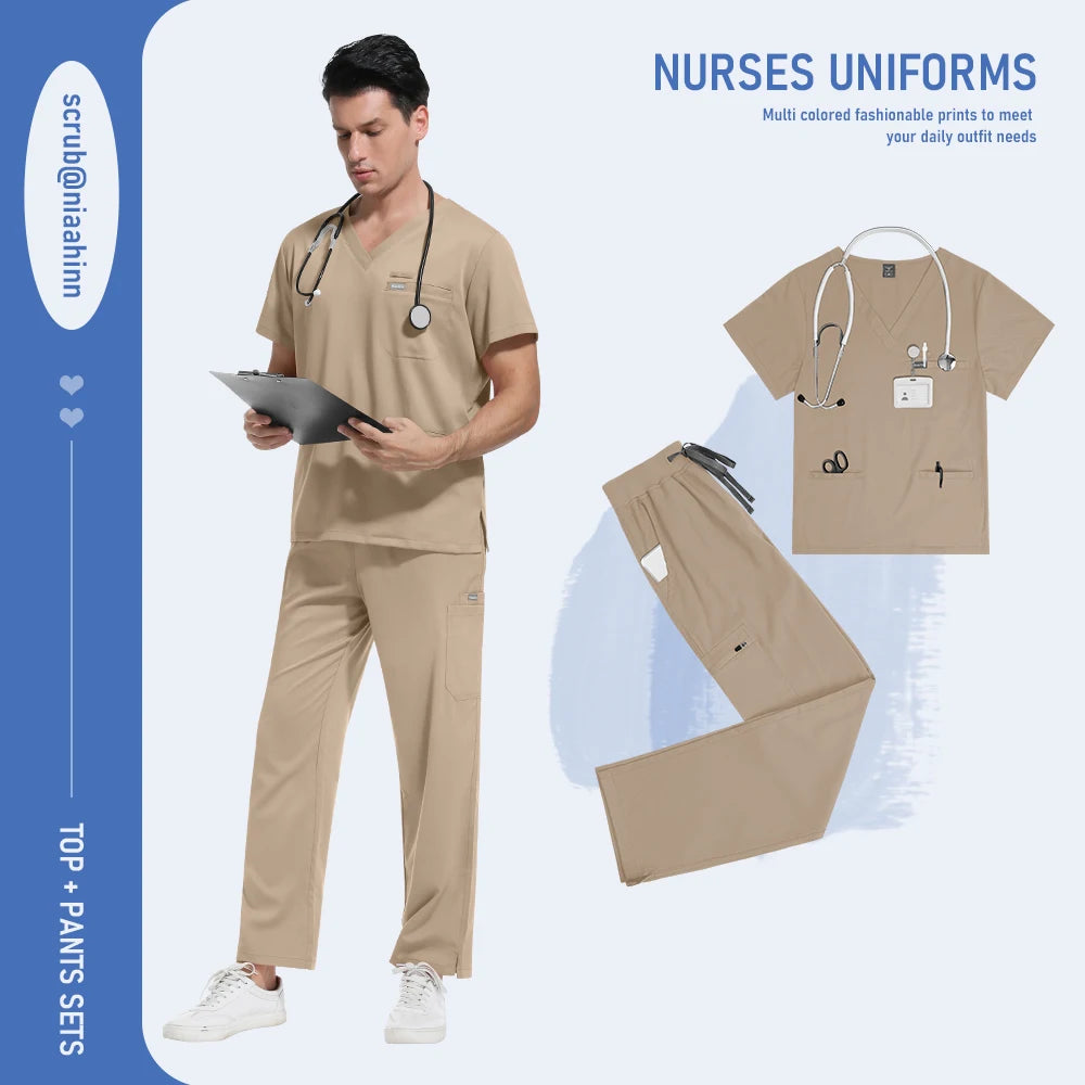 Ensemble Médical Homme-Femme - Haut et Pantalon (8 Couleurs)