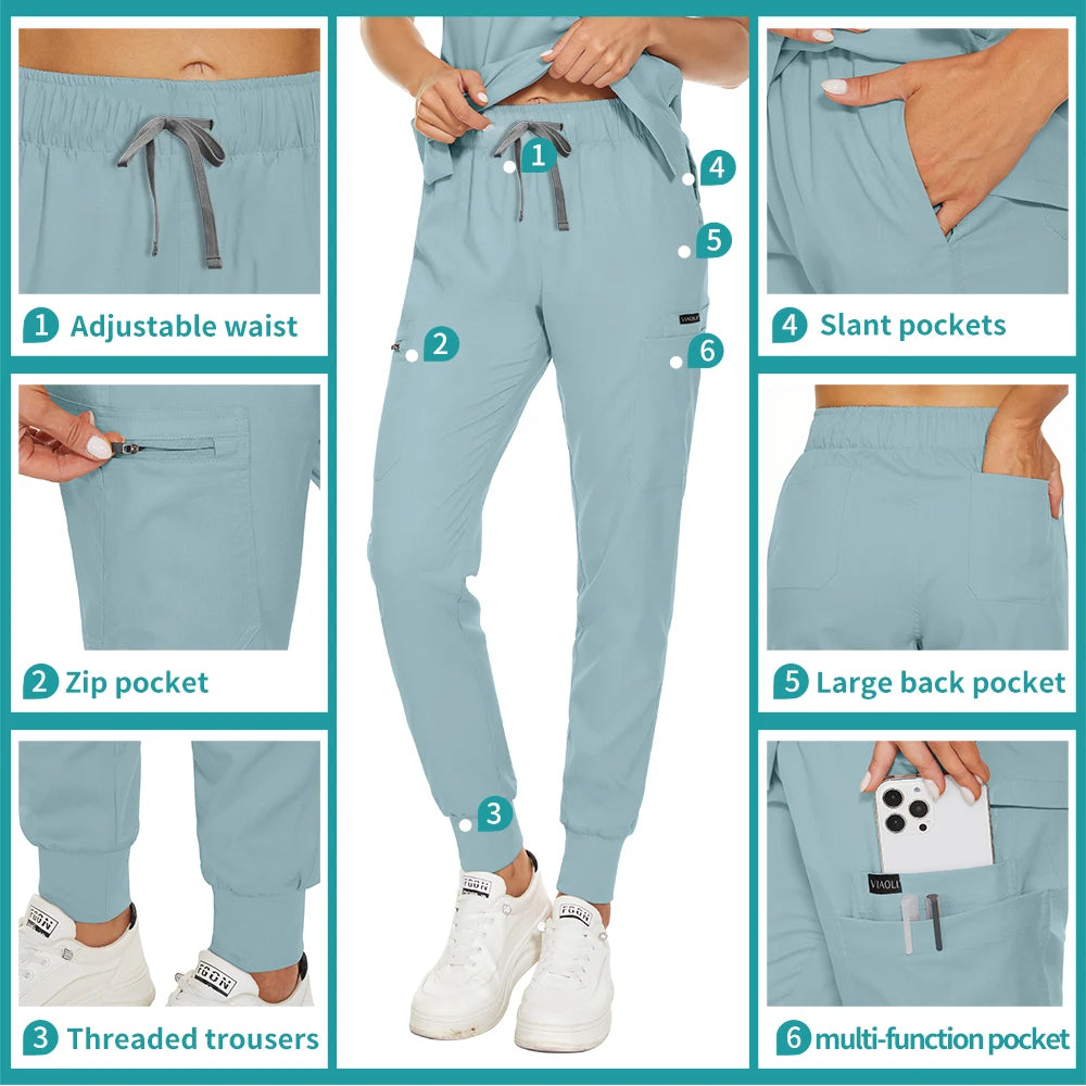 Pantalon Médical Professionnel (8 Couleurs)