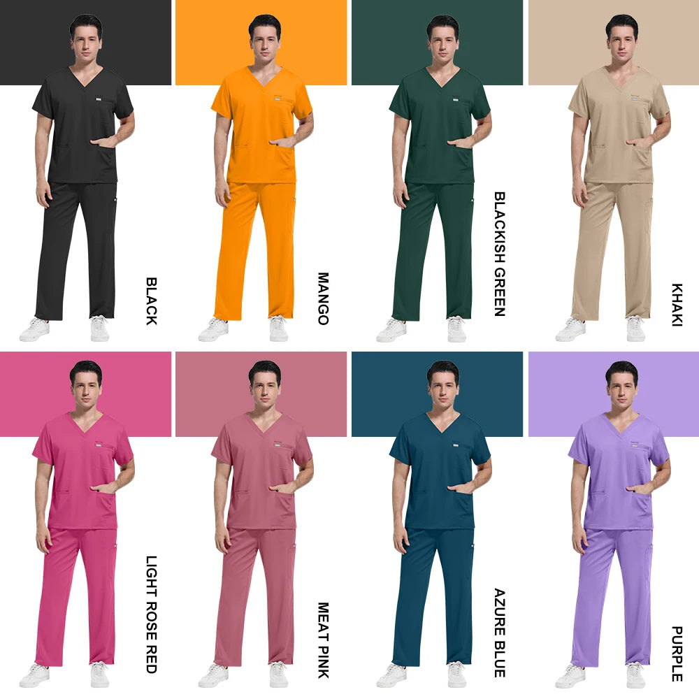 Ensemble Médical Col en V (8 Couleurs)