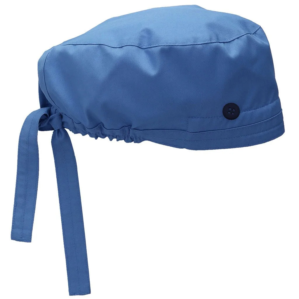 Bonnet médical avec bouton et bandeau anti-transpiration - Style bouffant ajustable