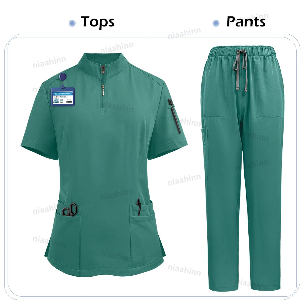 Ensemble Médical Unisexe - Haut Col V et Pantalon (9 Couleurs)