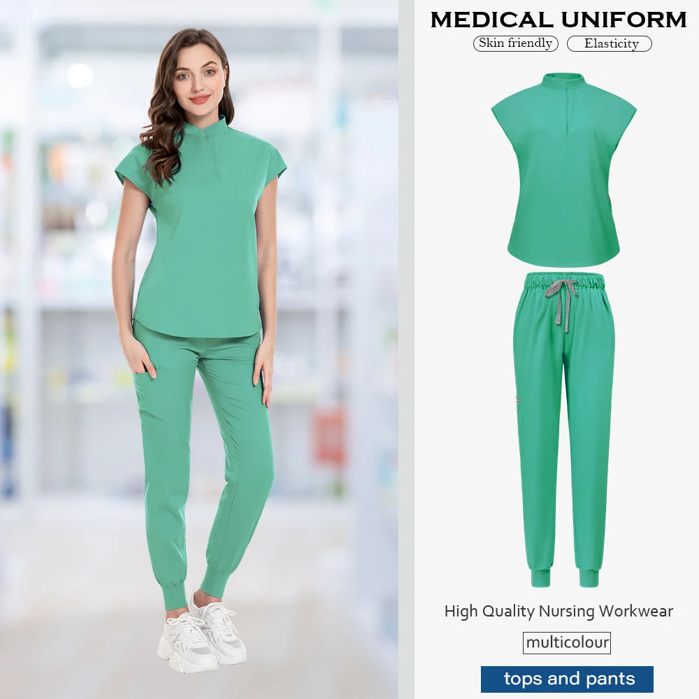 Ensemble Médical Femme - Haut et Pantalon (16 Couleurs)