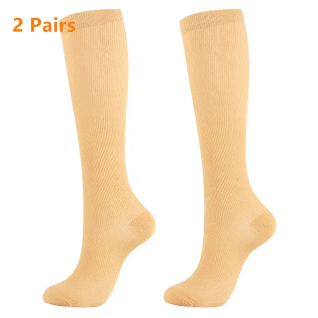 Bas de Compression Anti-Fatigue - Lot de 2 Paires