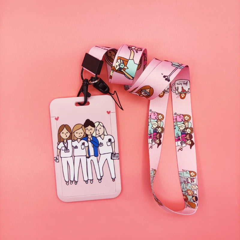 Porte-badge avec cordon pour infirmières et médecins