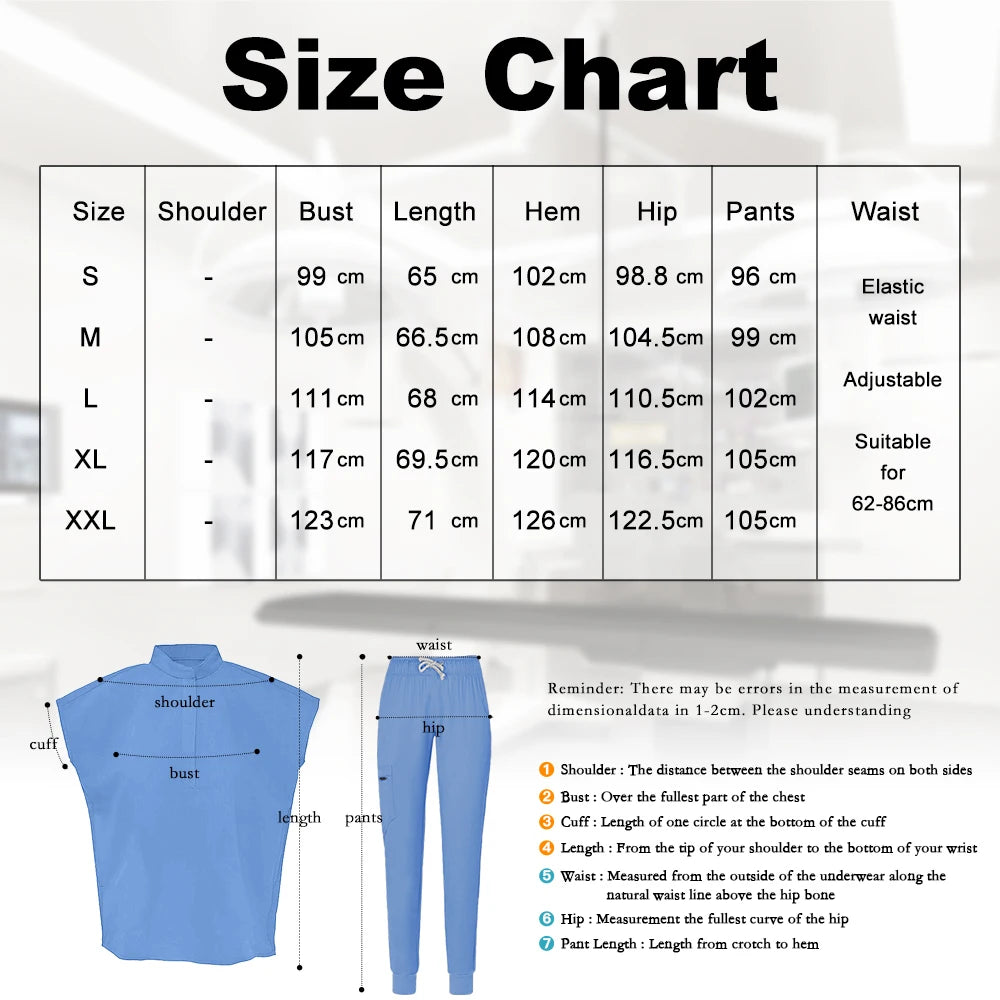 Ensemble Médical Unisexe - Haut Col V et Pantalon (5 Couleurs)