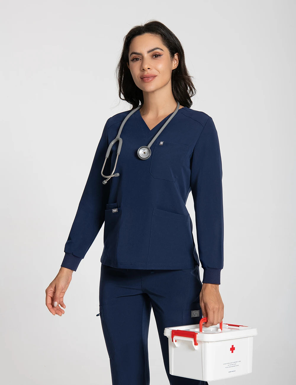 KUNGFU SCRUBS Ensemble médical femme manches longues antibactérien